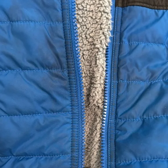 The North Face Black and Blue Hooded Jacket 3T - Picture 2 of 5